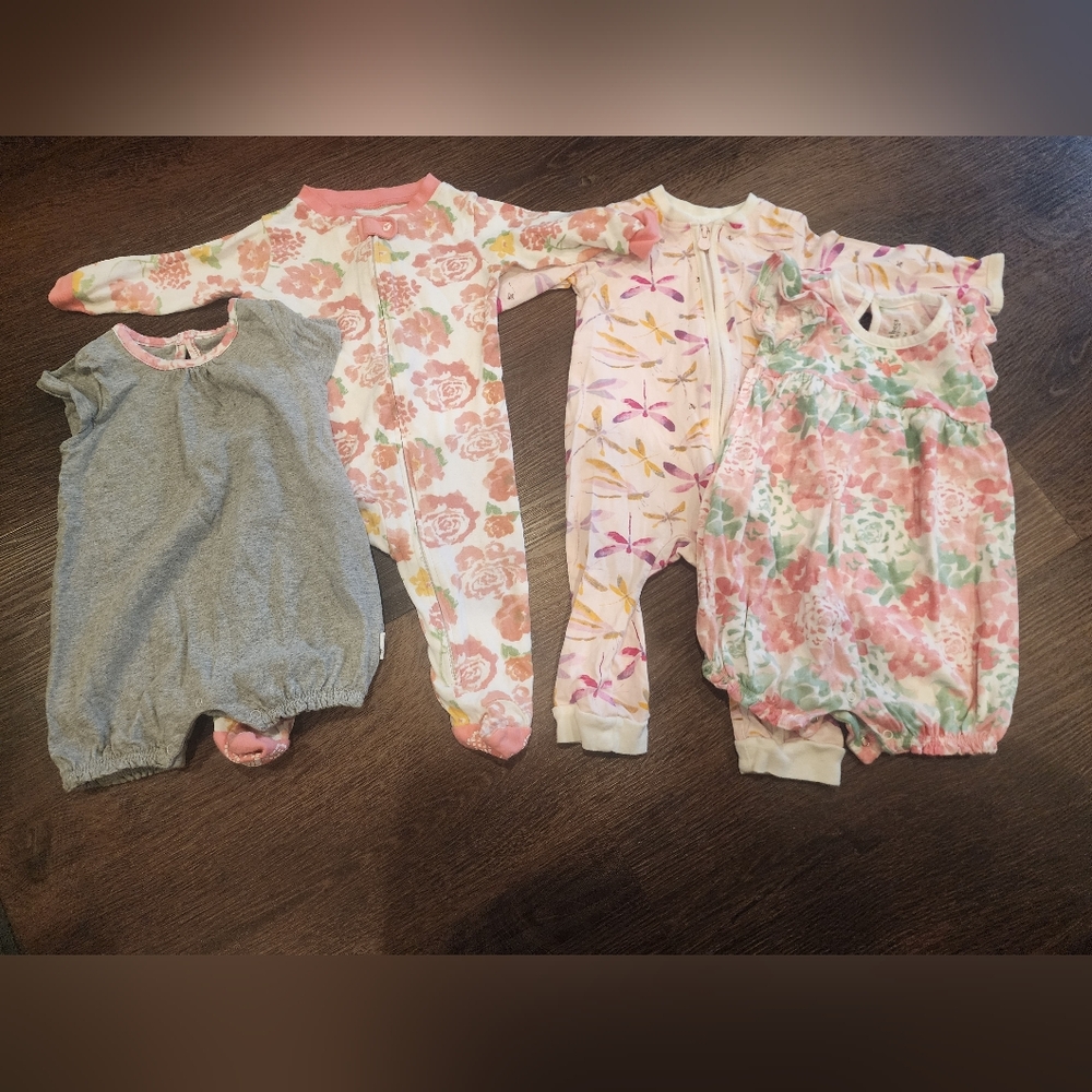 Burts Bees Baby 4 Piece Bundle, 3-6M